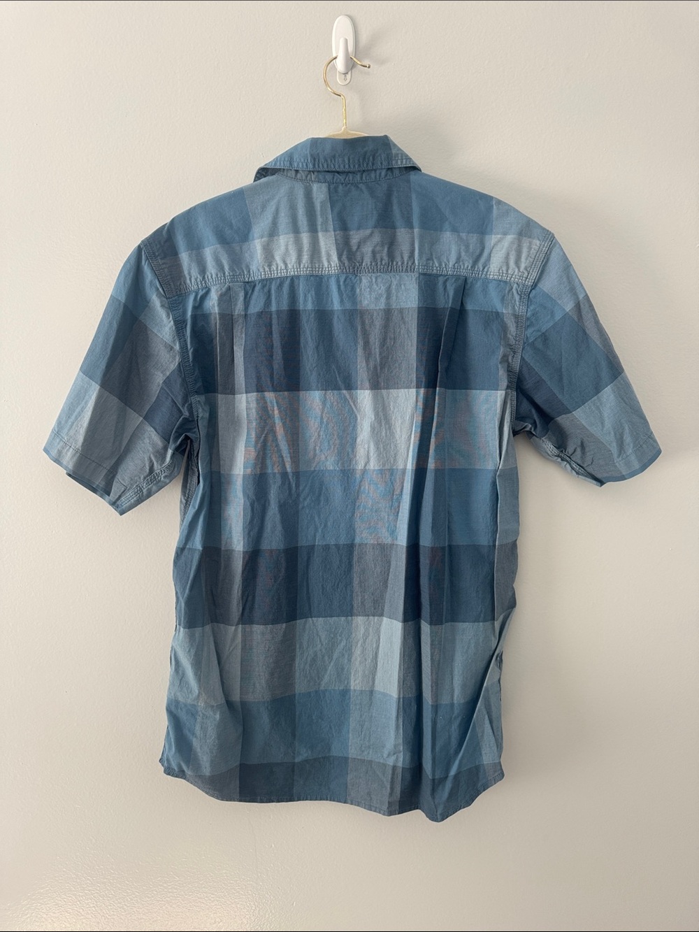 Carhartt Men’s Blue Rugged Flex Relaxed Fit SZ M Short Sleeve Button-Down Shirt - Picture 8 of 8